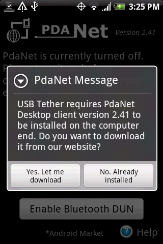 pdanet android